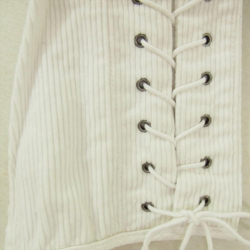 POLO RALPH LAUREN ポロ・ラルフローレン KKWS024149 裾レースアップ ボタンフライ コーデュロイ パンツ ホワイト系 28/30【中古】