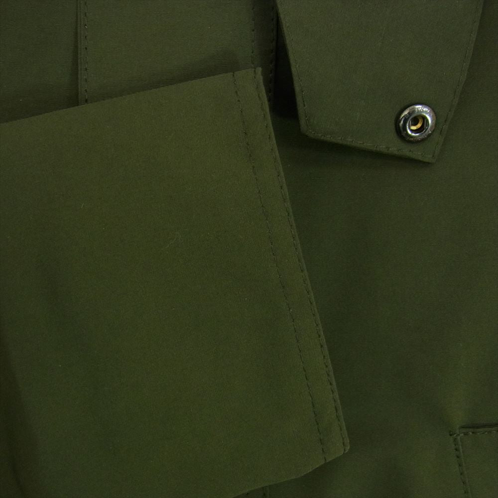 Barbour バブアー 21AW MCA0784SG51 BEDALE SL 2LAYER ビデイル スリム フィット 2レイヤー ノンオイル クロス ジャケット カーキ系 34【美品】【中古】