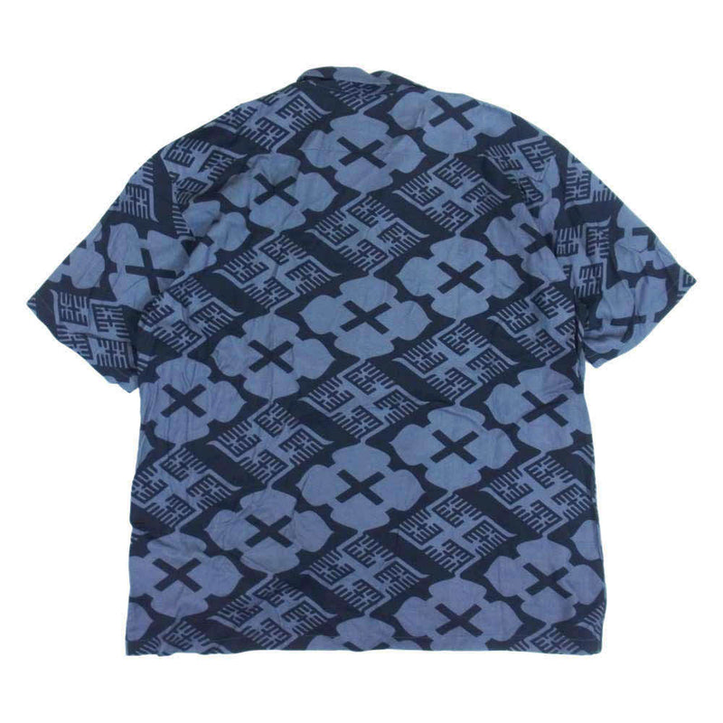 バッドスプール GAKKIN BUDSPOOL HAWAIIAN SHIRT 軍鶏 オープンカラーモデル ブラック系 L【中古】