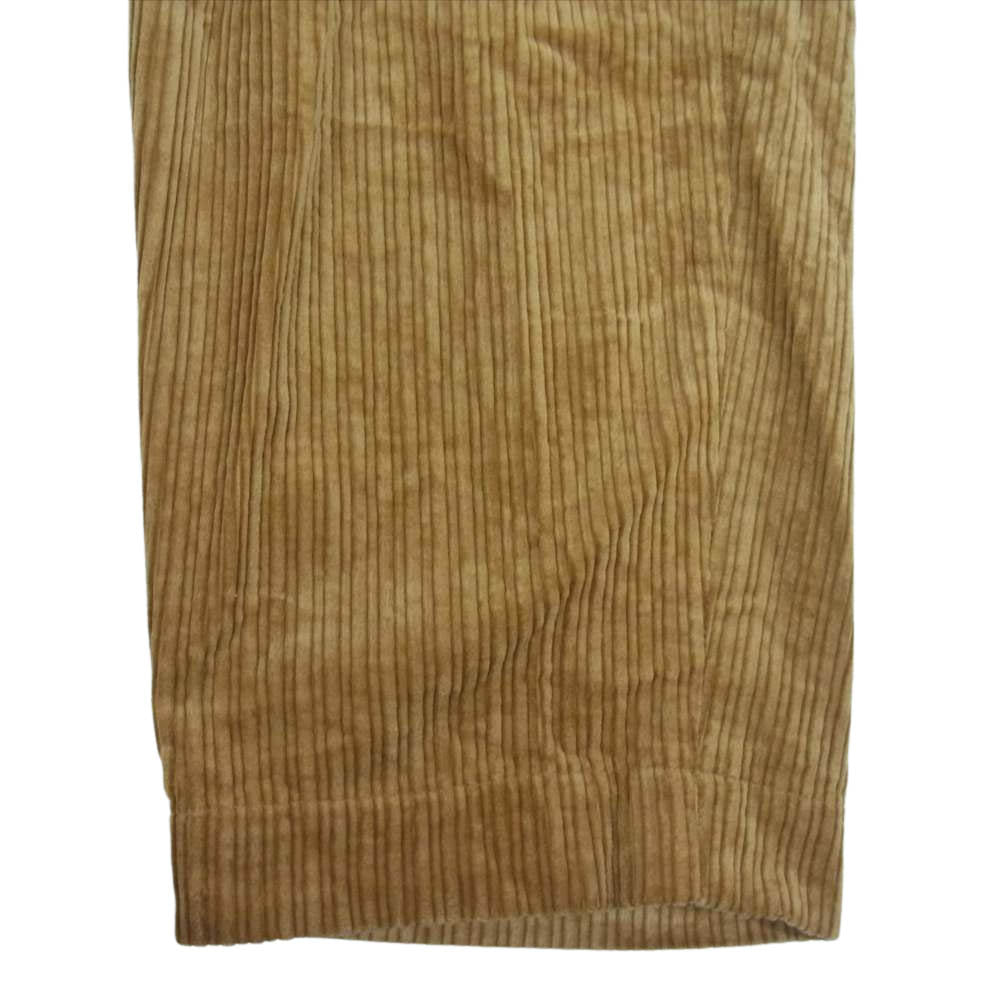 WTAPS ダブルタップス 21AW 212TQDT-PTM02 TUCK 02 TROUSERS COTTON CORDUROY タック トラウザー コーデュロイ パンツ ライトブラウン系 1【中古】