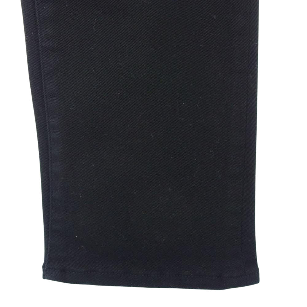 KAZUYUKI KUMAGAI ATTACHMENT カズユキクマガイアタッチメント ボタンフライ コットン ストレッチ スリム パンツ ブラック系 S 1【中古】