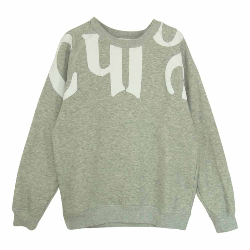Chloe クロエ 18SJH81-18S184 Logo printed cotton jersey sweatshirt ロゴ プリント コットン  スウェット グレー系 XS【中古】