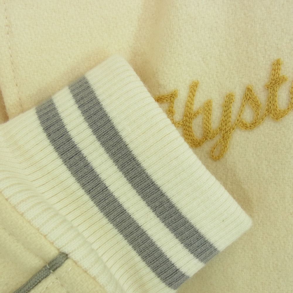 HYSTERIC GLAMOUR ヒステリックグラマー 0243AB02 メルトンコーチJKT スタジアム ジャンパー オフホワイト系 M【中古】