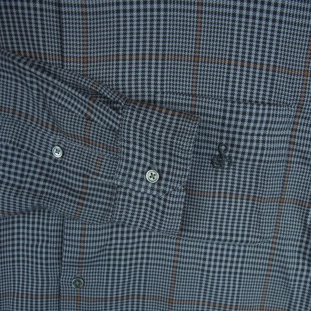 SOPHNET. ソフネット SOPH-212018 SOLOTEX BIG REGULAR COLLAR SHIRT ビッグ レギュラーカラー チェック 長袖 シャツ グレー系 XL【中古】