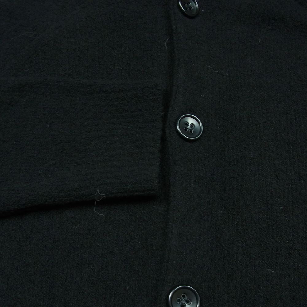 SOPHNET. ソフネット SOPH-156128 BOUCLE WOOL HOODED LONG CARDIGAN ウール フーデッド ロング カーディガン パーカー ブラック系 L【中古】