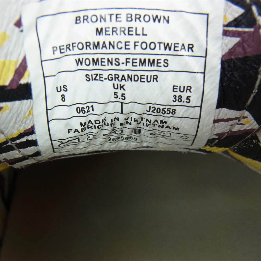 MERRELL メレル ENJOY ムートピアレース シューズ UK5.5 ブラウン系 US8【中古】