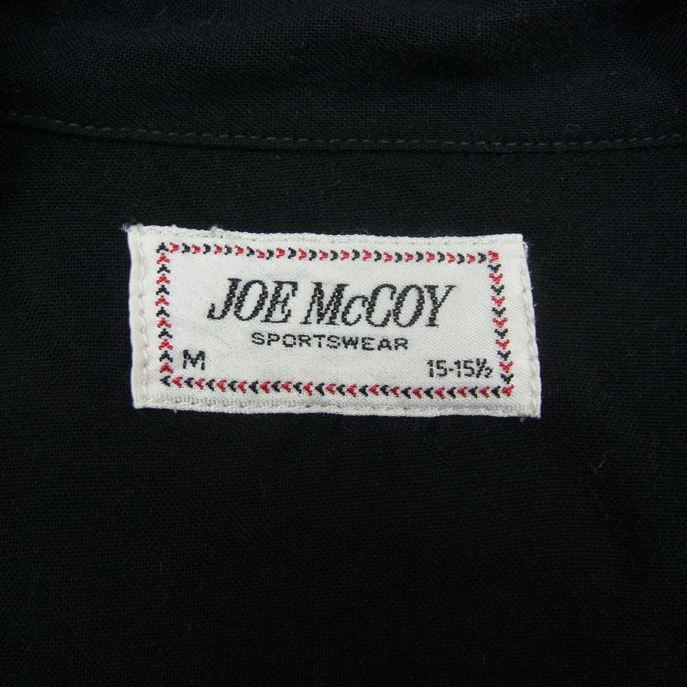 The REAL McCOY'S ザリアルマッコイズ Joe McCOY & Co ジョーマッコイ レーヨン オープンカラー 長袖 シャツ ブラック系 M【中古】