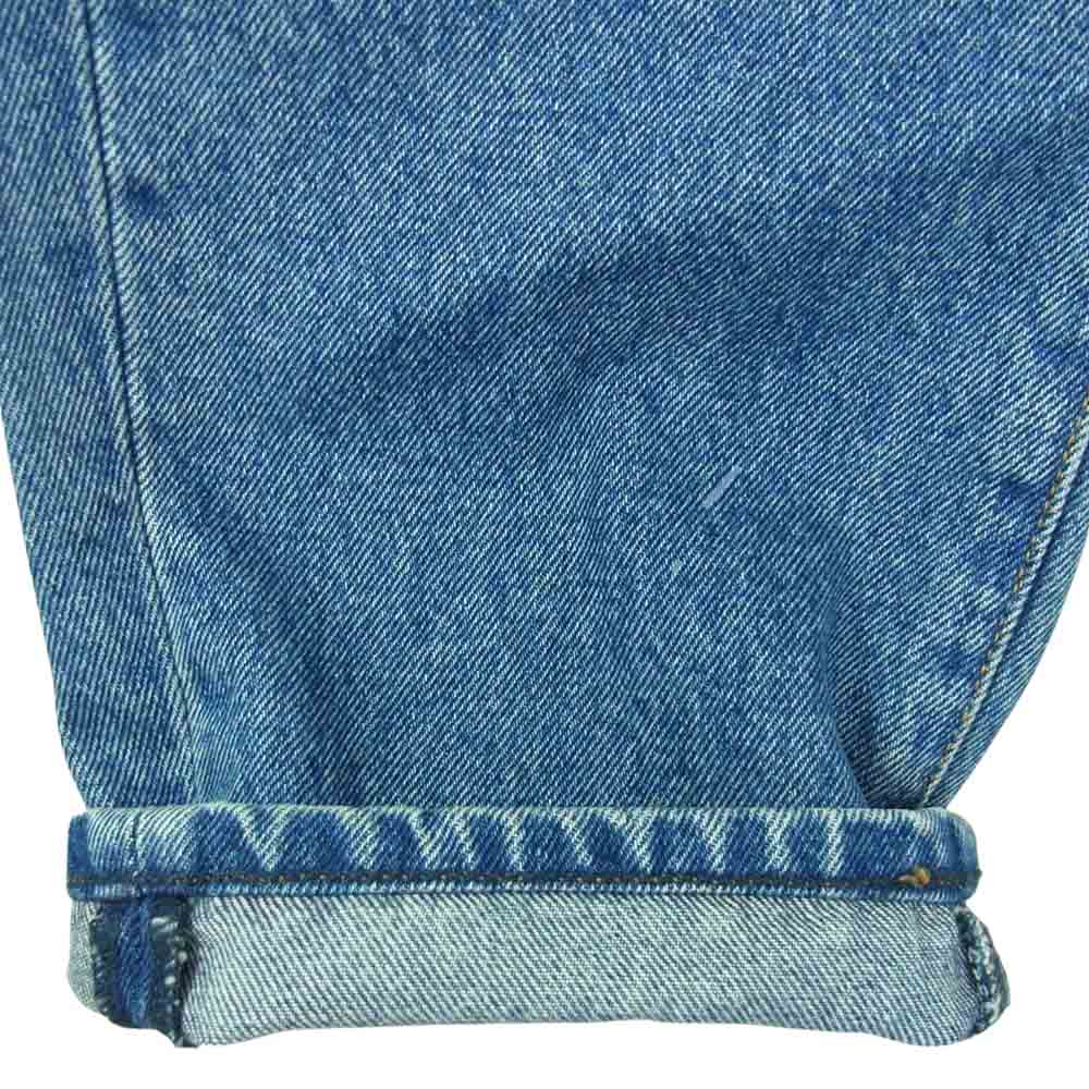OFF-WHITE オフホワイト OMYA005S19386025 バックロゴ ダメージ加工 スリム デニム パンツ 国内正規品 イーストランド インディゴブルー系 36【中古】