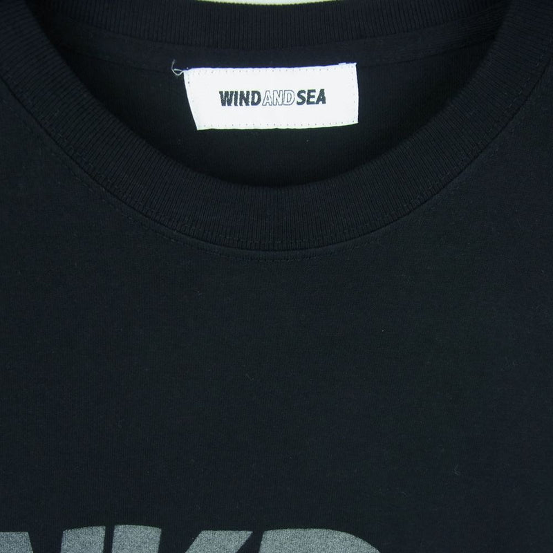 WIND AND SEA ウィンダンシー WDS-SNKR-2-06 SNKRDUNK スニーカーダンク L/S Tee DUNK ロゴ 長袖  Tシャツ ブラック系 M【中古】