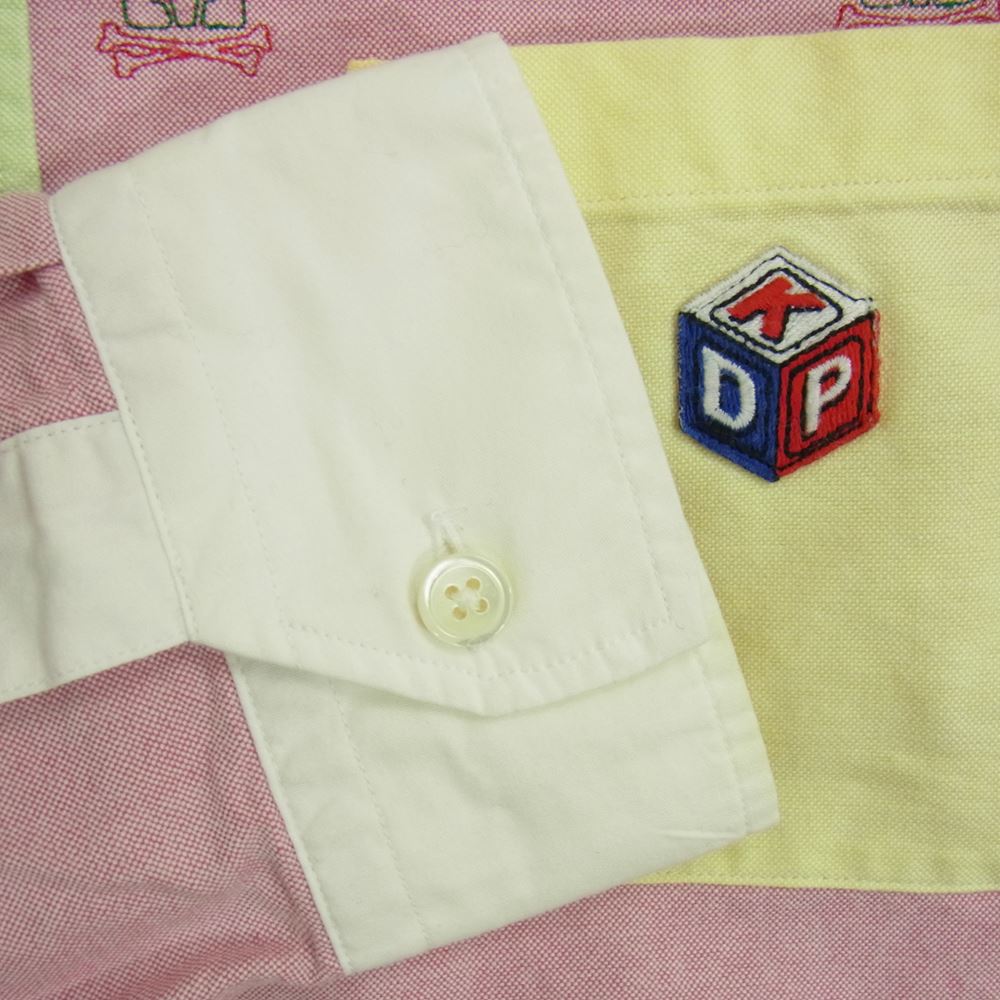F.C.R.B. エフシーアールビー FCRB-70009 × SAVAGE サベージ クレイジーパターン 切替 総柄 ロゴ 刺繍 長袖 シャツ マルチカラー系 XL【中古】