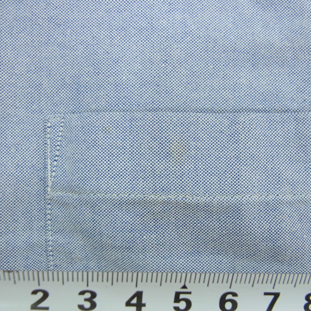 uniform experiment ユニフォームエクスペリメント UE-134069 COLOR CHART LINE SLEEVE B.D SHIRT カラー チャート ライン 長袖 シャツ ライトブルー系 4【中古】