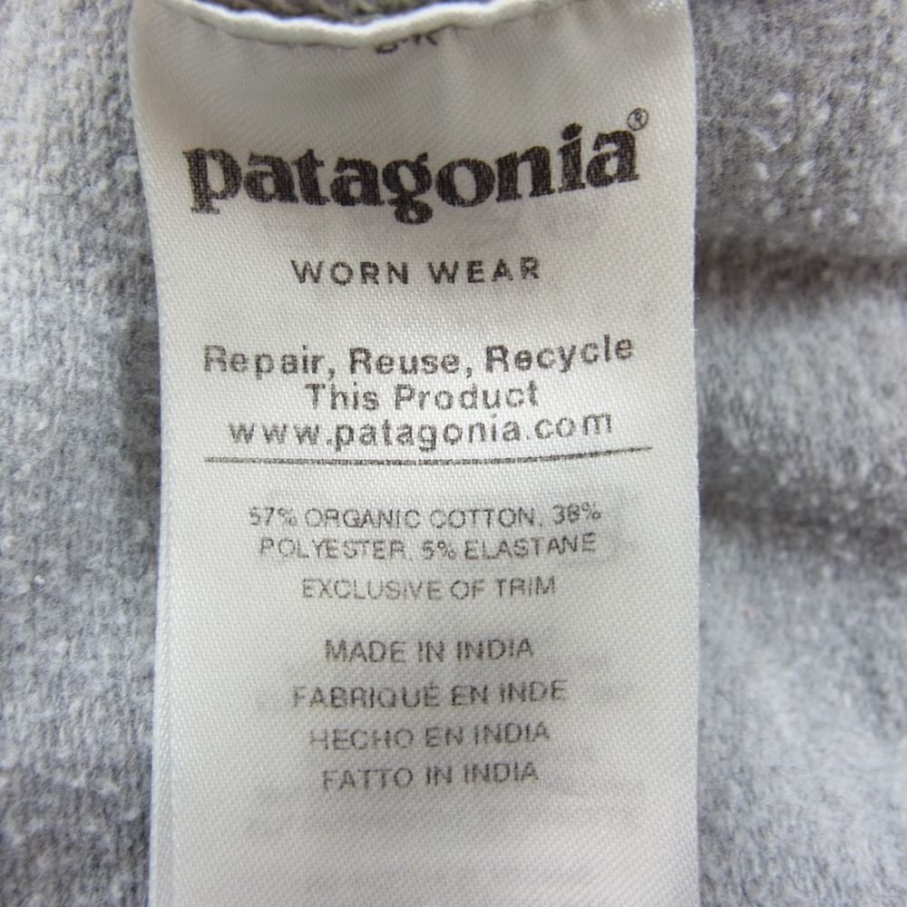 patagonia パタゴニア 19SS 39565 19年製 W’s Pastel Label Ahnya Crew Sweatshirt BABR ロゴ クルーネック 長袖 スウェット グレー系 M【中古】