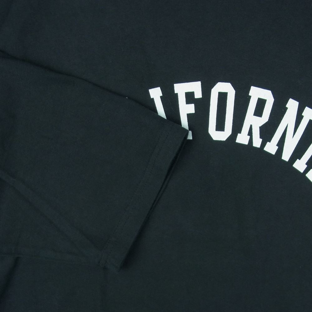 STANDARD CALIFORNIA スタンダードカリフォルニア SD HEAVYWEIGHT LOGO BBT ヘビーウェイト ロゴプリント 七分袖 Tシャツ ブラック系 XL 46 - 48【美品】【中古】