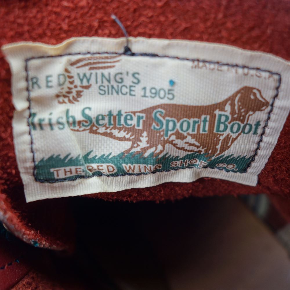 RED WING レッドウィング 8166 6inch CLASSIC PLAIN TOE クラッシック プレーン トゥ レースアップ ブーツ 赤茶 ワインレッド系 7【中古】