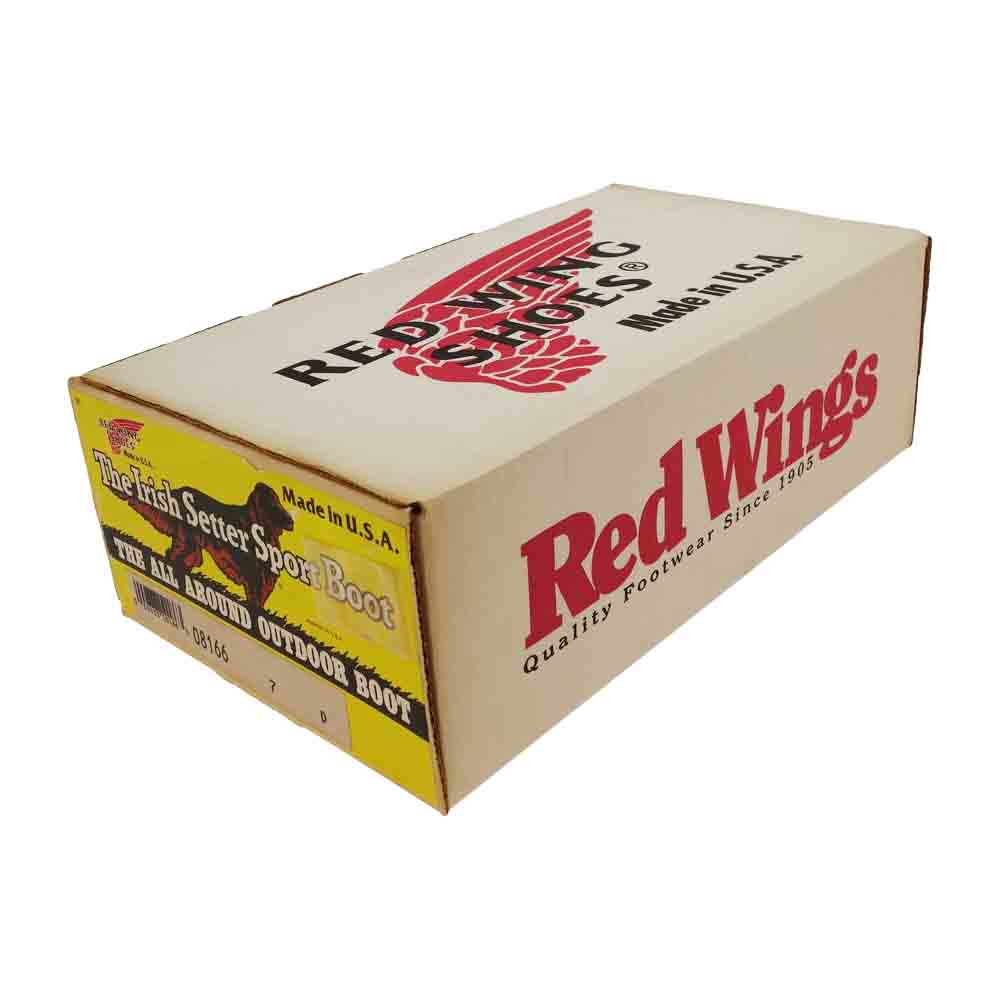 RED WING レッドウィング 8166 6inch CLASSIC PLAIN TOE クラッシック プレーン トゥ レースアップ ブーツ 赤茶 ワインレッド系 7【中古】