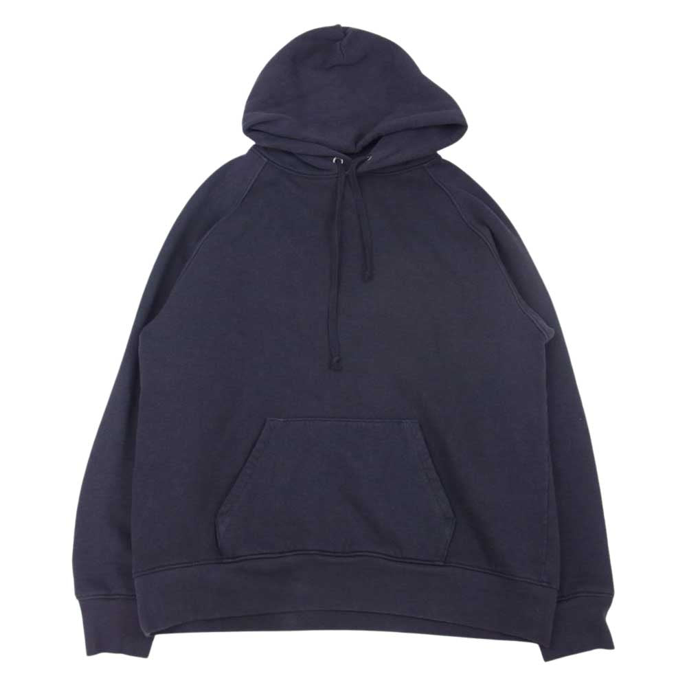 COMOLI コモリ パーカー 21AW U03-05002 コットン吊裏毛 パーカ プルオーバーパーカー ネイビー系 2【中古】 COMOLI コモリ 21AW U03-05002 コットン吊裏毛 パーカ プルオーバー