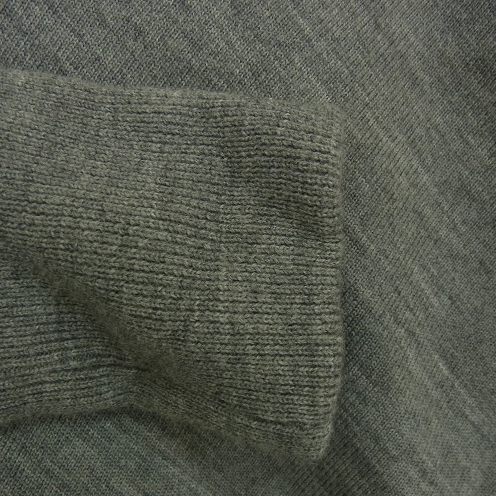 THE RERACS ザリラクス 17AW REKN-043-J シルク混 ウール Vネック ニット グレー系 46【中古】