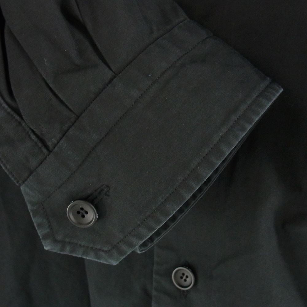 THE RERACS ザリラクス 20SS REBL-201-J BAND COLLAR PLACKET SHIRTS バンドカラー 長袖 シャツ ブラック系 48【中古】