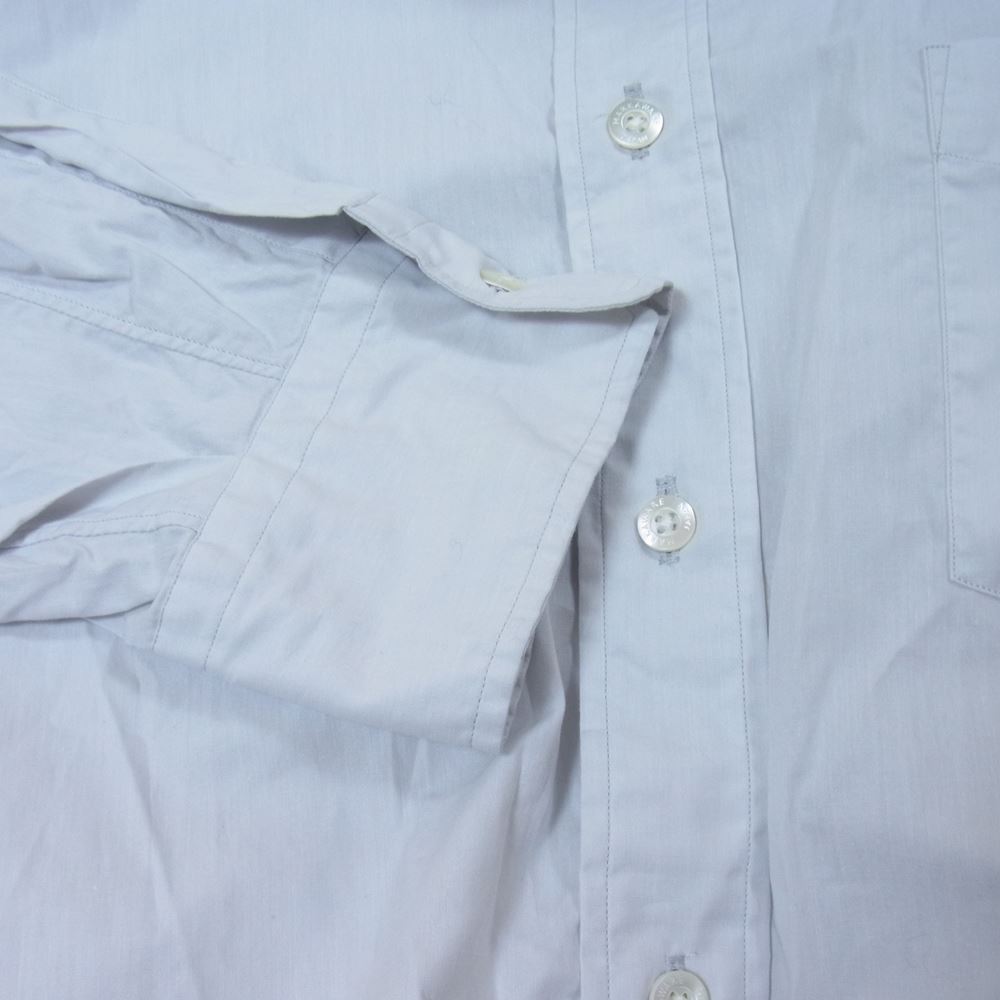 markaware マーカウェア 22SS A22A-10SH03C SOKTAS ORGANIC COTTON POPLIN ソクタス オーガニック コットン ポプリン ダブルカラー 長袖 シャツ グレー系 ライトブルーグレー系 2【中古】