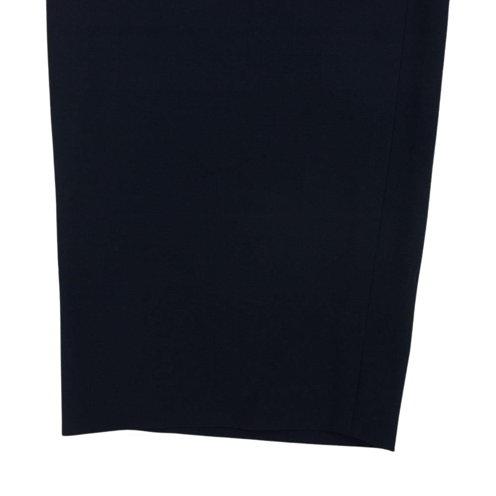 エイトン 7007438 WOOL OXFORD TAPERED EASY PANTS ウール オックスフォード テーパードイージーパンツ ネイビー系 4【中古】