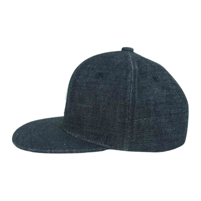 TENDERLOIN テンダーロイン 19AW DENIM CAP ロゴ ワッペン ブラック デニム キャップ 帽子 日本製 ブラック系  FREE【中古】