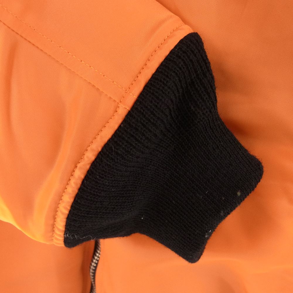 WACKO MARIA ワコマリア 18AW 18FW-WMO-ML24 MA-1 FLIGHT JACKET TYPE-2 リバーシブル バックロゴ フライト ジャケット オレンジ系 L【中古】