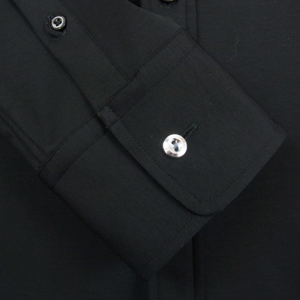 junhashimoto ジュンハシモト 21AW 1062120007 SV07 MINI COLLAR BD ジャージ ボタンダウン シャツ 長袖 シャツ ブラック系 3【中古】