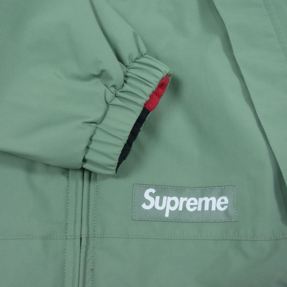 Supreme シュプリーム 22SS GORE-TEX Reversible Polartec Lined Jacket ゴアテックス リバーシブル ポーラテック ラインド ジャケット カーキ系 赤黒系 S【中古】