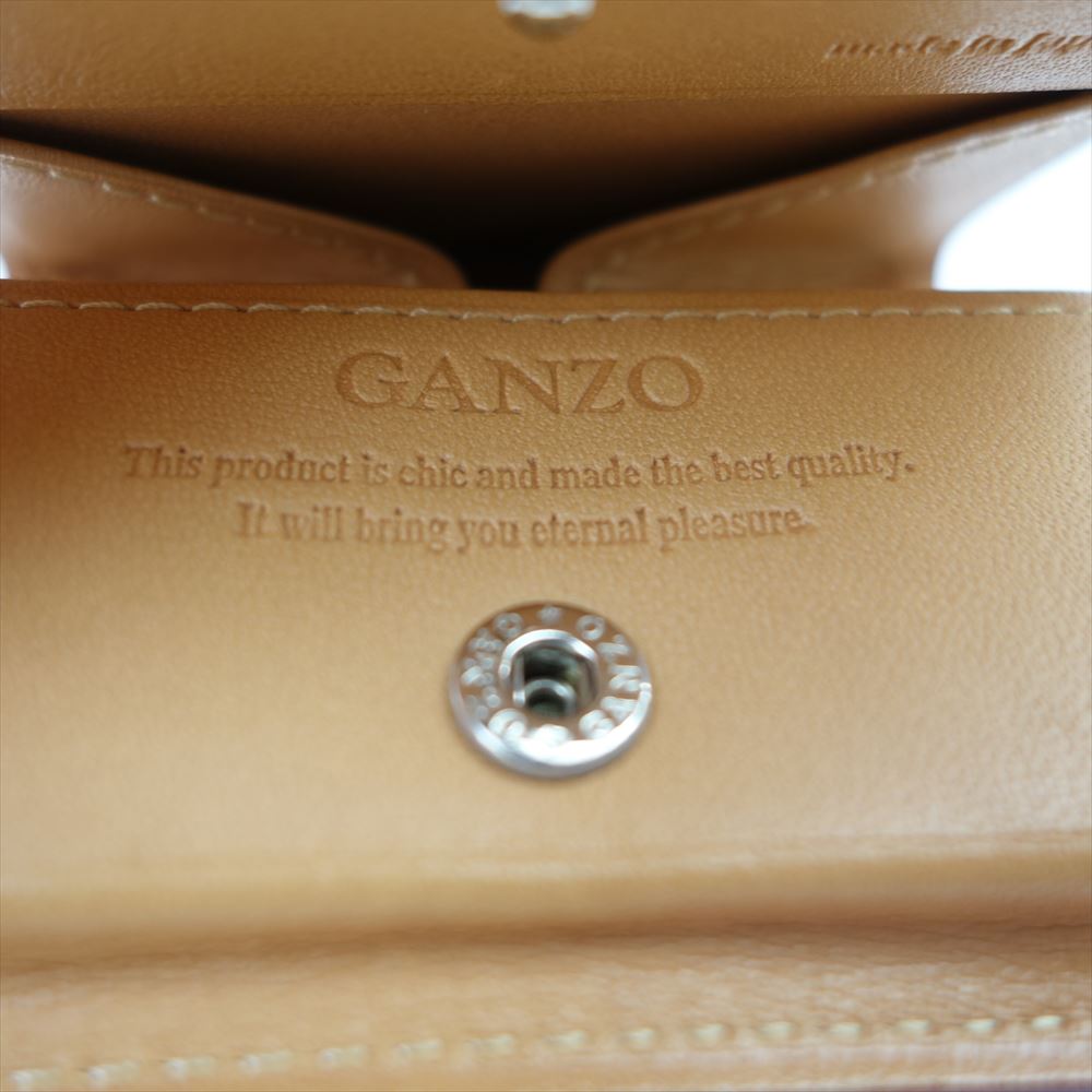 GANZO ガンゾ コードバン レザー コインケース ブラウン系【中古】
