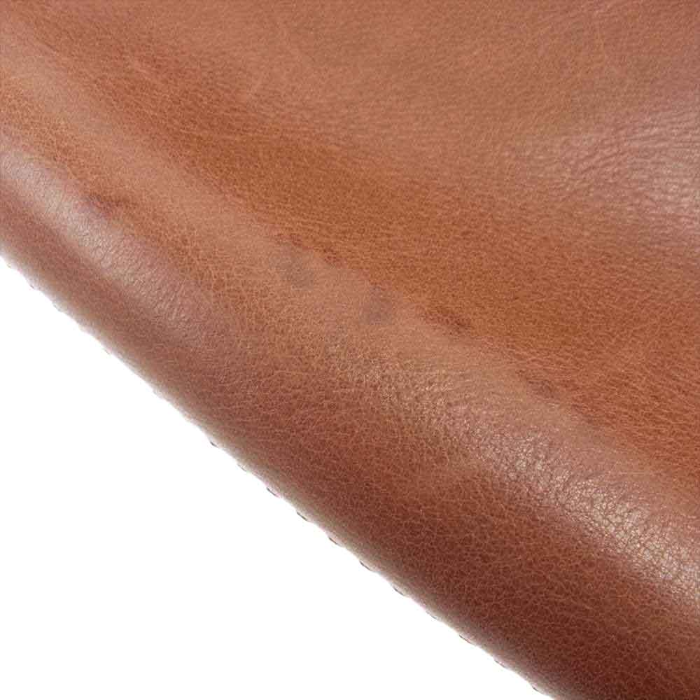 HERZ ヘルツ 本革 レザー ショルダーバッグ ブラウン系【中古】