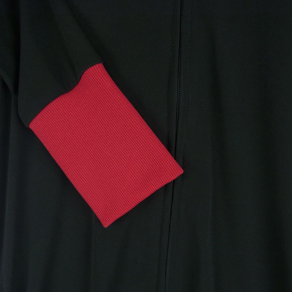 Y's Yohji Yamamoto ワイズ ヨウジヤマモト YX-D41-530-1 TRIACETATE DRY SMOOTH FASTENER LONG SHIRT スタンドカラー ファスナー ロングシャツ ドレス ジャケット ブラック系 02【美品】【中古】