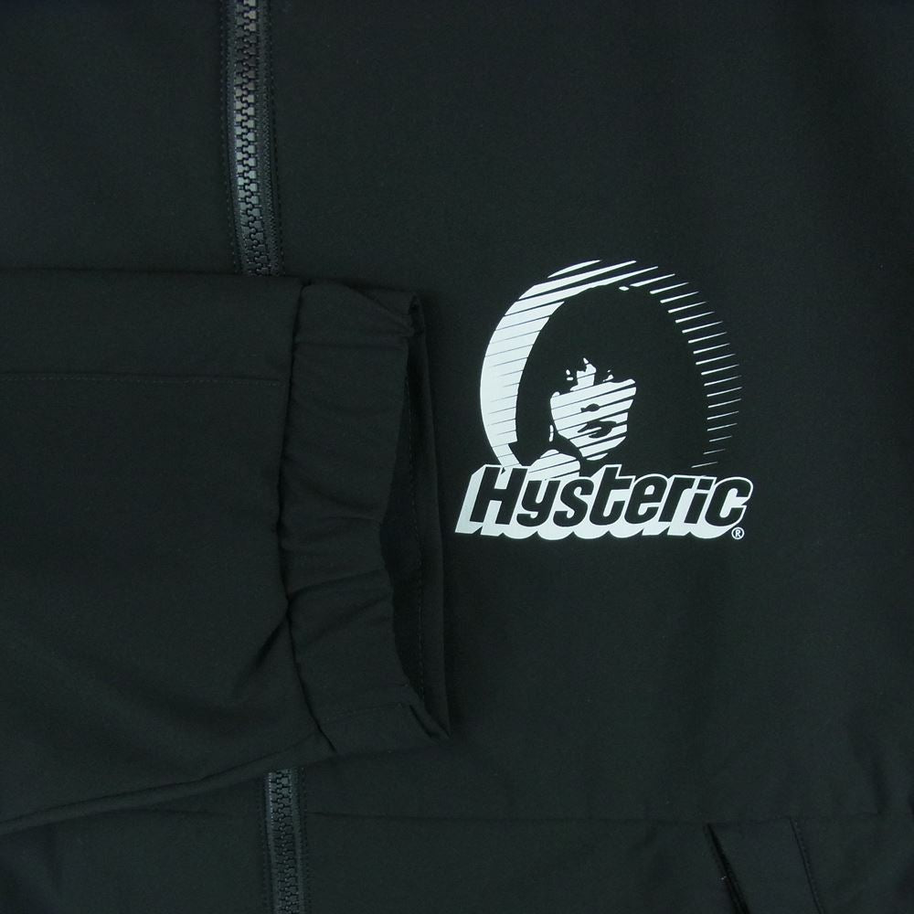 HYSTERIC GLAMOUR ヒステリックグラマー 21AW 02213AB02 CIRCLE GIIRL LIGHT AND SHADOW 中綿プリマロフト スタンドカラー ジャケット ブラック系 M【新古品】【未使用】【中古】