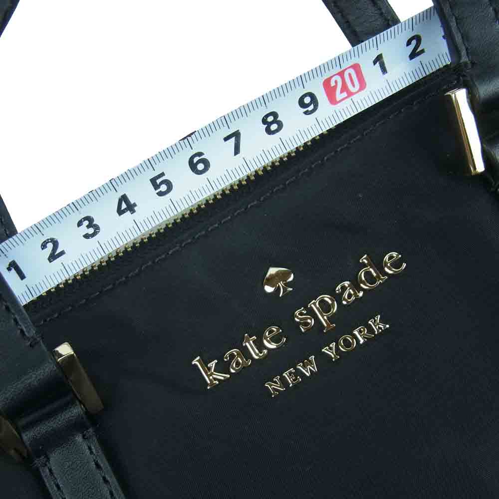 Kate Spade ケイトスペード 2way ナイロン ショルダー バッグ ブラック系【中古】