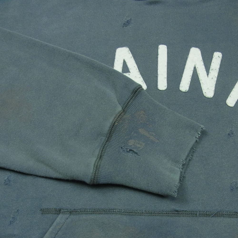 セントマイケル 21SS SM-S21-0000-019 PATCH HOODIE セント パッチ フーディ スウェット パーカー グレー系 M【中古】