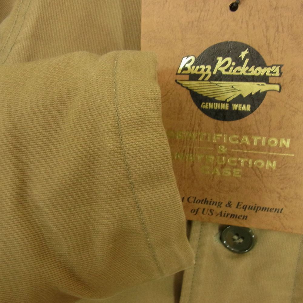 Buzz Rickson's バズリクソンズ BR12031 Type N-1 DECK JACKET ステンシル ボア デッキ ジャケット ブラウン系 XS【中古】