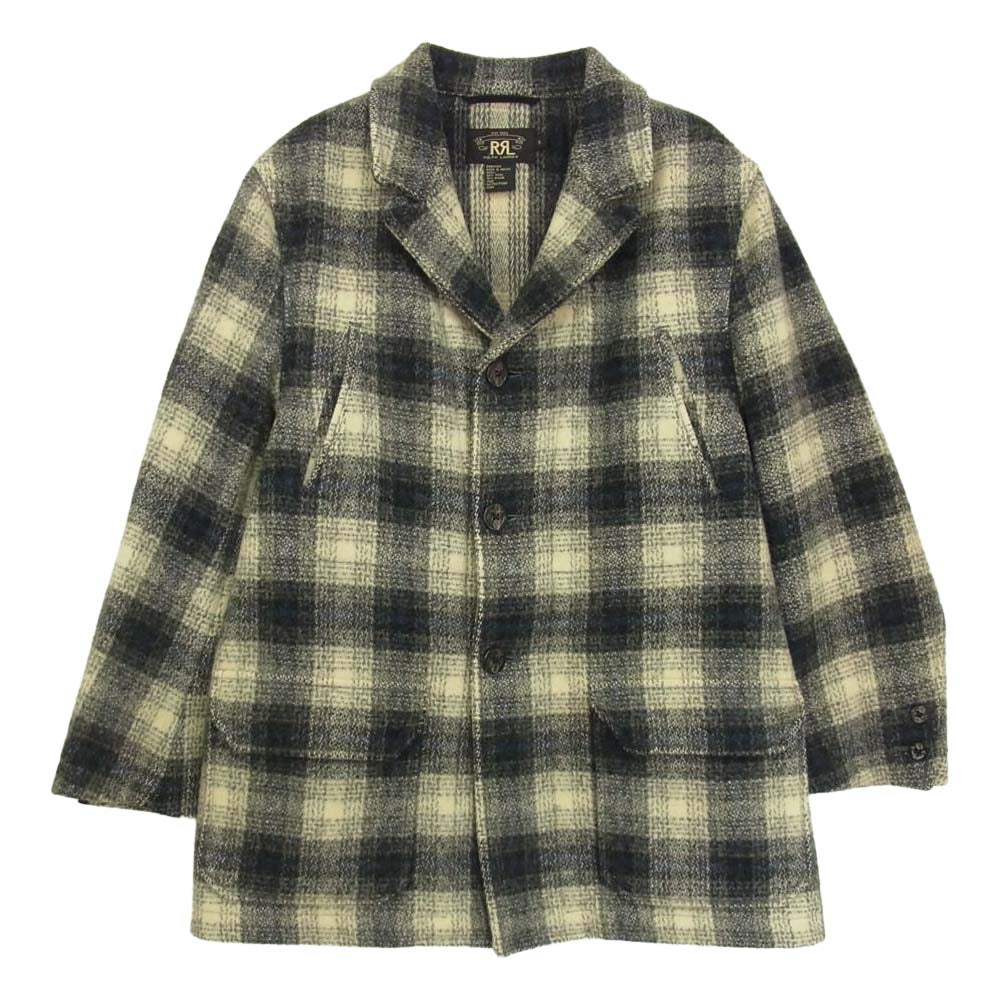 RRL ダブルアールエル ウール オンブレ シャドー チェック ジャケット グレー系 S【中古】 RRL ダブルアールエル ウール オンブレ シャドー チェック ジャケット