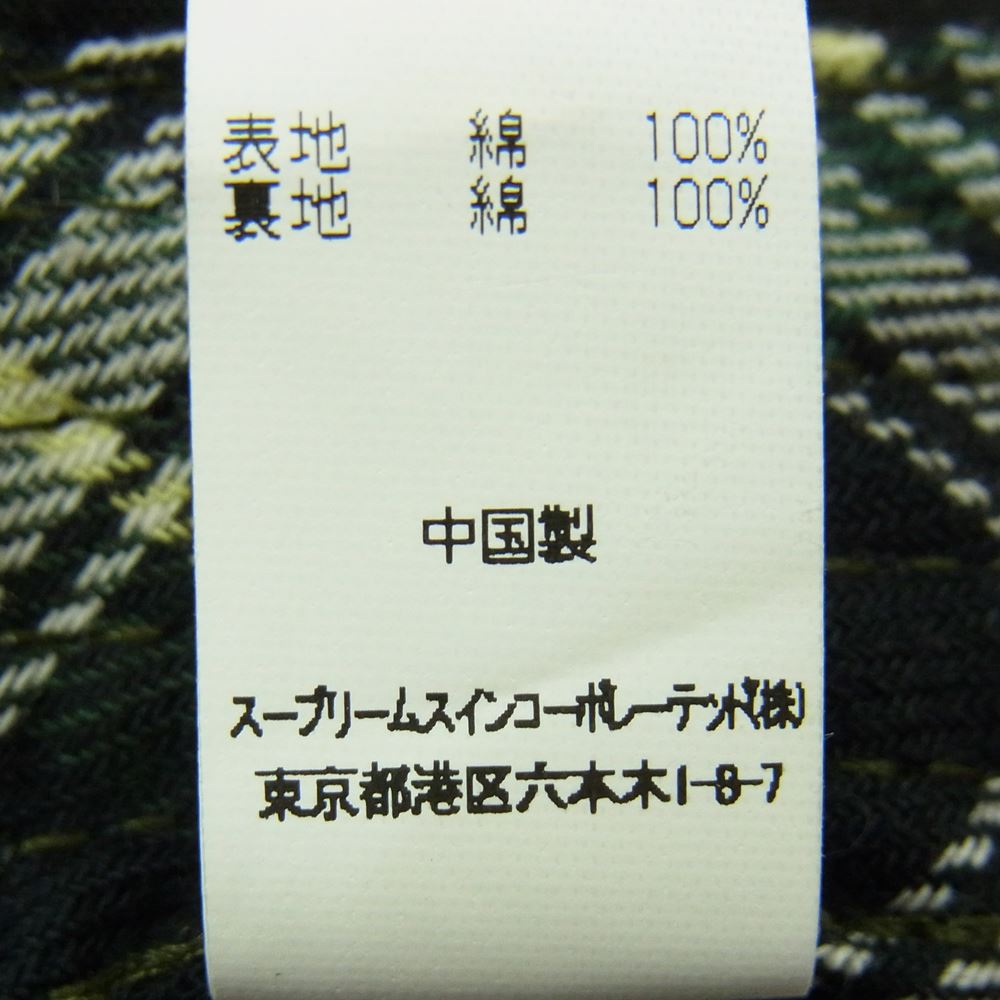 A BATHING APE アベイシングエイプ × Barbour バブアー エイプカモ バケット ハット カーキ系 M【中古】