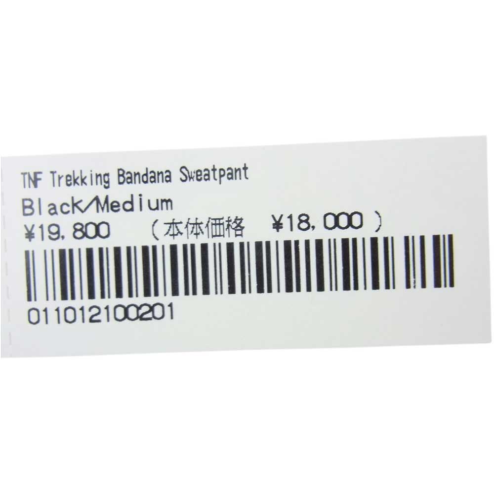 Supreme シュプリーム 22SS NB02210I × The North Face ノースフェイス Trekking Bandana Sweatpant トレッキング バンダナ スウェット パンツ ブラック系 ライトブルー系 M【新古品】【未使用】【中古】