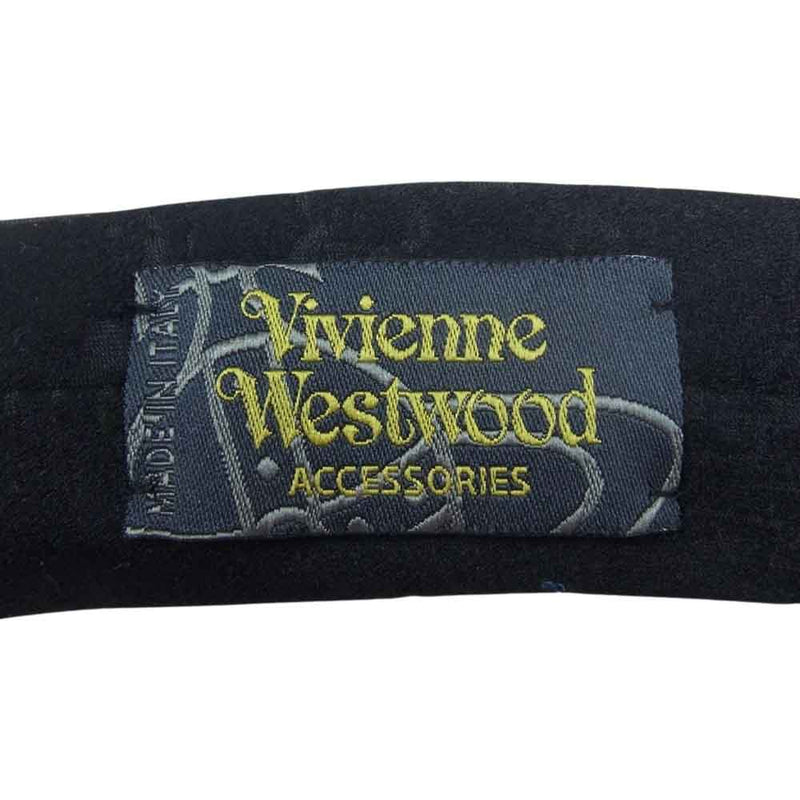 Vivienne Westwood ヴィヴィアンウエストウッド イタリア製 シルク100％ ロゴ ネクタイ ブラック系【中古】 – ブランド古着  LIFE