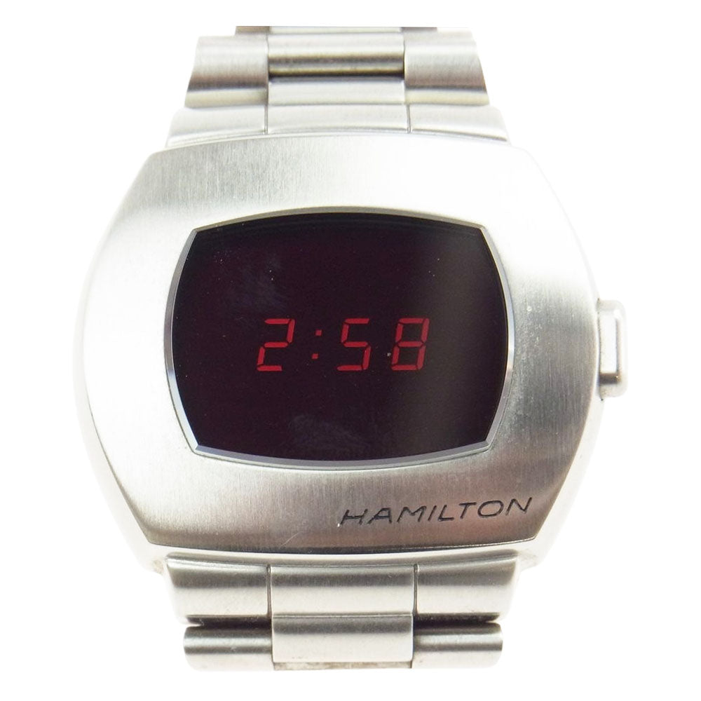 HAMILTON ハミルトン 時計 H52414130 ギャランティ付属 PSR パルサー 50周年記念 クォーツ ウォッチ 腕時計 シルバー系【中古】 HAMILTON ハミルトン H52414130 ギャランティ付属 PSR パルサー 50周年