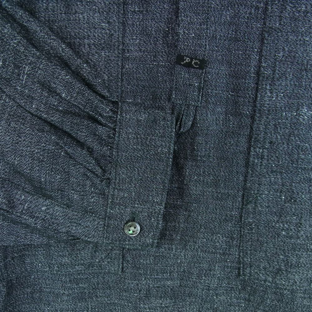 PORTER CLASSIC ポータークラシック BRESSON LINEN LONG SMOCK SHIRT WATCH CHAIN ITEM ブレッソン リネン ロング スモック 長袖 シャツ ウォッチチェーン グレー系 3【中古】