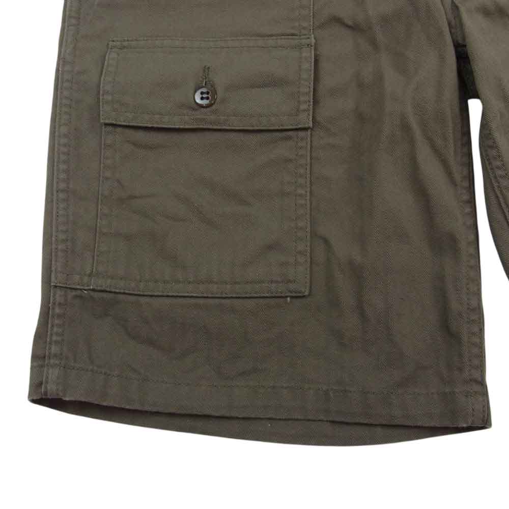 HYSTERIC GLAMOUR ヒステリックグラマー 4AM-0631 カーゴ ショーツ ハーフパンツ カーキ系 S【中古】