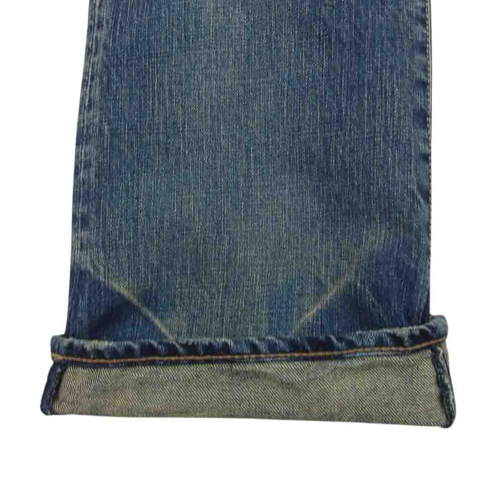 HYSTERIC GLAMOUR ヒステリックグラマー USED加工 ブーツカット デニム パンツ インディゴブルー系 28【中古】