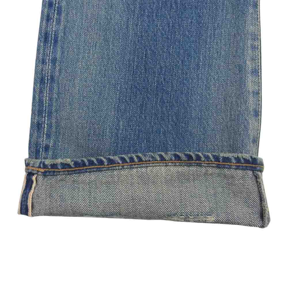HYSTERIC GLAMOUR ヒステリックグラマー 0293AP12 ブーツカット スタッズ デニム パンツ インディゴブルー系 28【中古】