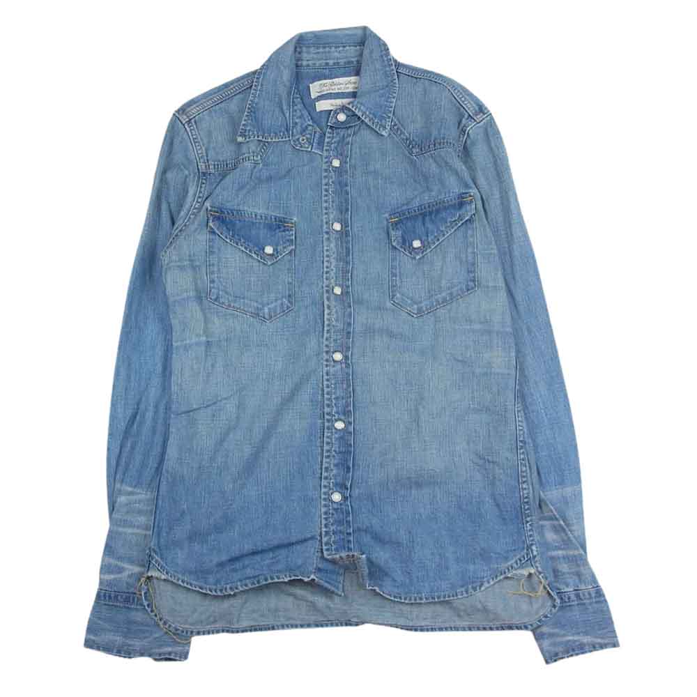 【極美品】レミレリーフ デニムウエスタンシャツ インディゴ ブルー Lサイズ REMI RELIEF レミレリーフ ウエスタン デニムシャツ ブルー インディゴ