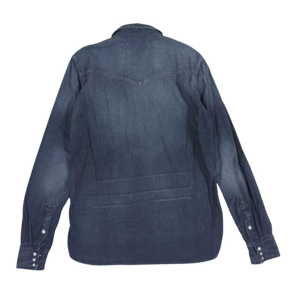 REMI RELIEF レミレリーフ ウエスタン デニムシャツ ブラック系 M【中古】