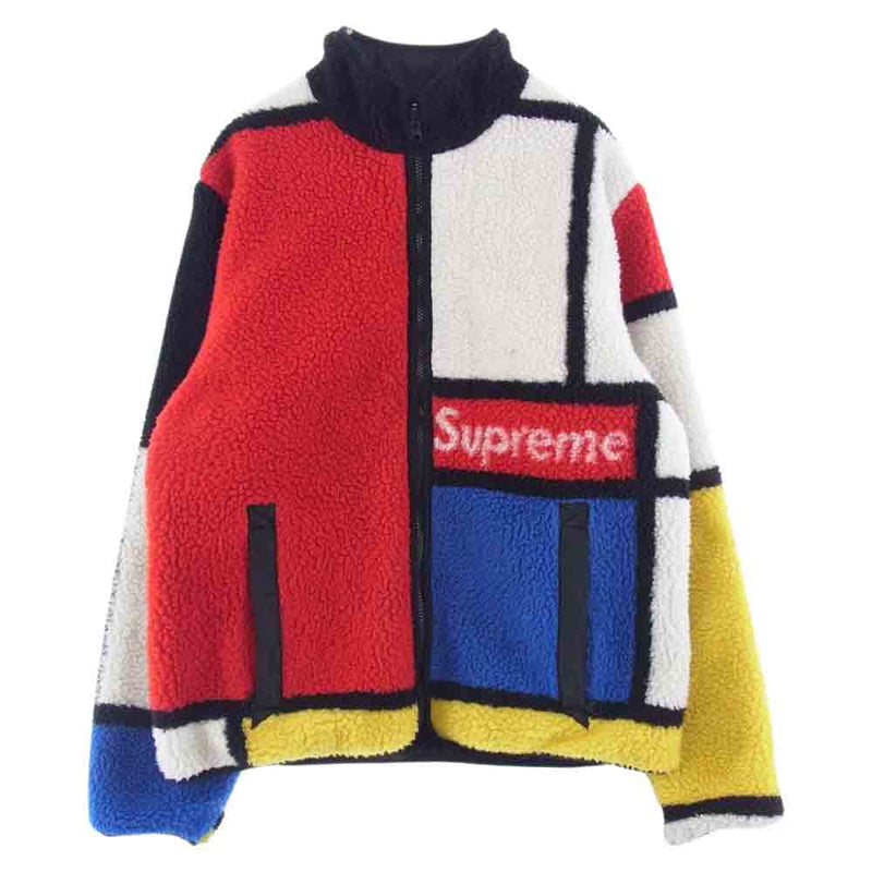 Supreme シュプリーム 20AW Reversible Colorblocked Fleece Jacket リバーシブル カラーブロック  フリースジャケット マルチカラー系 M【中古】