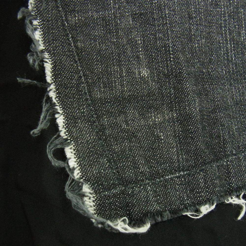 Yohji Yamamoto ヨウジヤマモト Y's ワイズ YU-S14-803 アシメトリー デニム デザイン スカート ブラック系 1【中古】