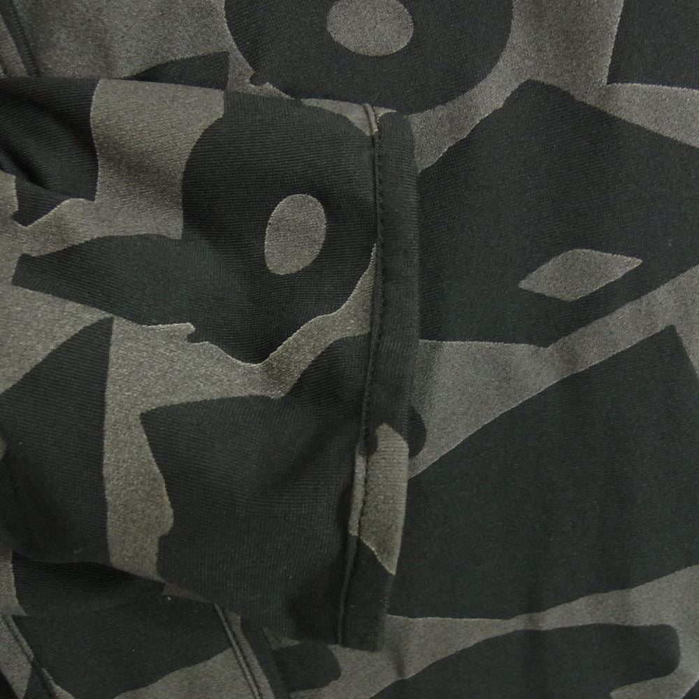 Yohji Yamamoto ヨウジヤマモト Y-3 ワイスリー F90649 リフレクティブ カモ プリント ストレッチ モッズ コート ブラック系 S/P【中古】