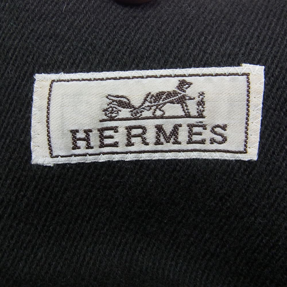 HERMES エルメス G19596 イタリア製 2B ピークドラペル ウール テーラードジャケット ブラウン系 54【中古】